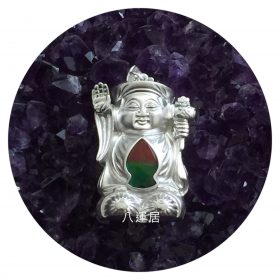 斑彩（招手財神）鍍銀吊咀